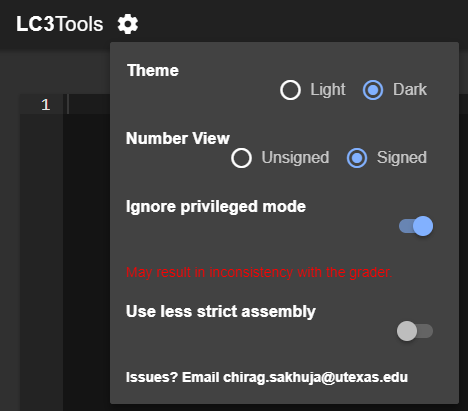 LC3Tools Settings